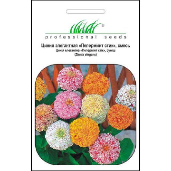 Семена циннии Пеперминт стик смесь /0,5 г/ *Профессиональные семена*