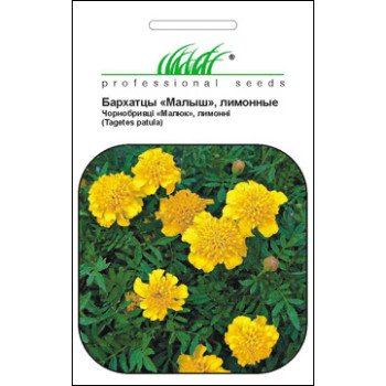 Бархатцы Малыш лимонные /0,1 г/ *Профессиональные семена*
