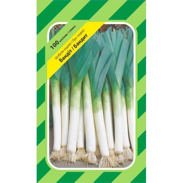 Насіння цибулі порею Бандит /100 насінин/ *АгроПак*