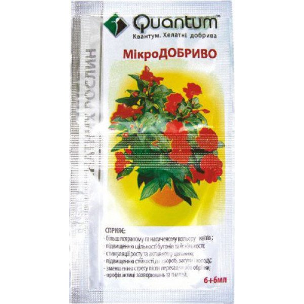 Добриво Квантум Кімнатні рослини концентрат /6+6 мл/ *Quantum*