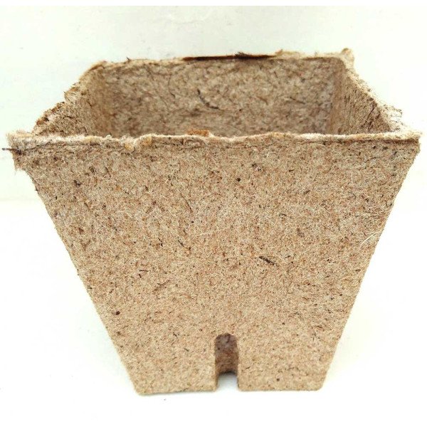 Торфяной горшочек квадратный /10 штук 80х80мм/ *Jiffy*