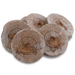 Торф'яна таблетка в сіточці /10 штук Ø24мм/ *Jiffy*