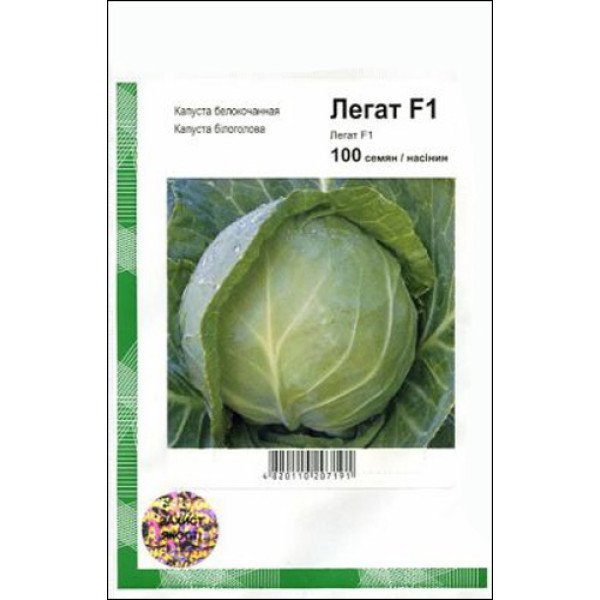 Насіння капусти білокачанної Легат F1 /100 насінин/ *АгроПак*