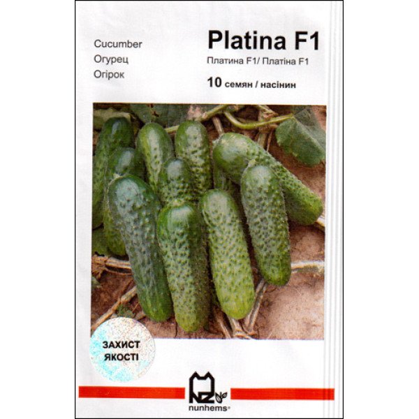 Насіння огірка Платіна F1 /10 насінин/ *АгроПак*