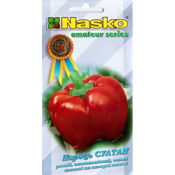 Насіння перцю солодкого Султан /40 насінин/ *Наско*