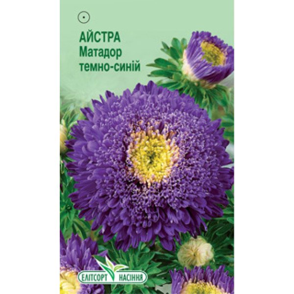 Насіння айстри Матадор темно-синя/0,2 г/ *ЕлітСорт*