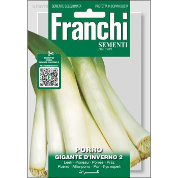 Лук-порей Джиганте д'Инверно 2 /5 г/ *Franchi Sementi*