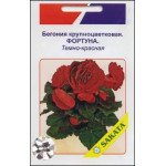 Бегония крупноцветковая Фортуна темно-красная /10 семян/ *АгроПак*