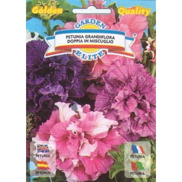 Петунія великоквіткова махрова суміш /0,12 г/ *Garden Elite*