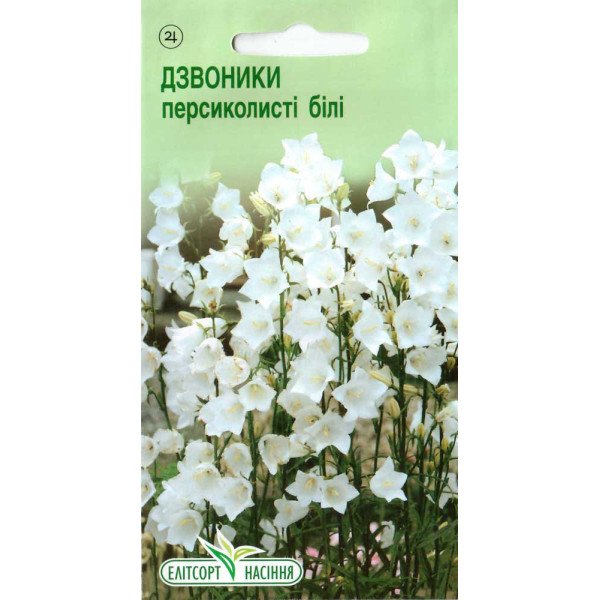 Семена колокольчика персиколистного белого /0,1 г/ *ЭлитСорт*