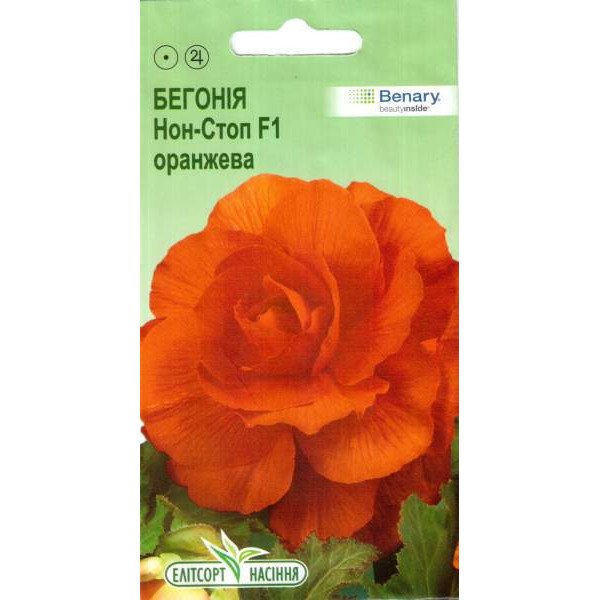Насіння бегонії Нон-Стоп F1 помаранчева /5 насінин/ *ЕлітСорт*