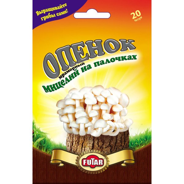 Міцелій гриба Опеньок білий мармуровий /20 паличок/ *Futar*