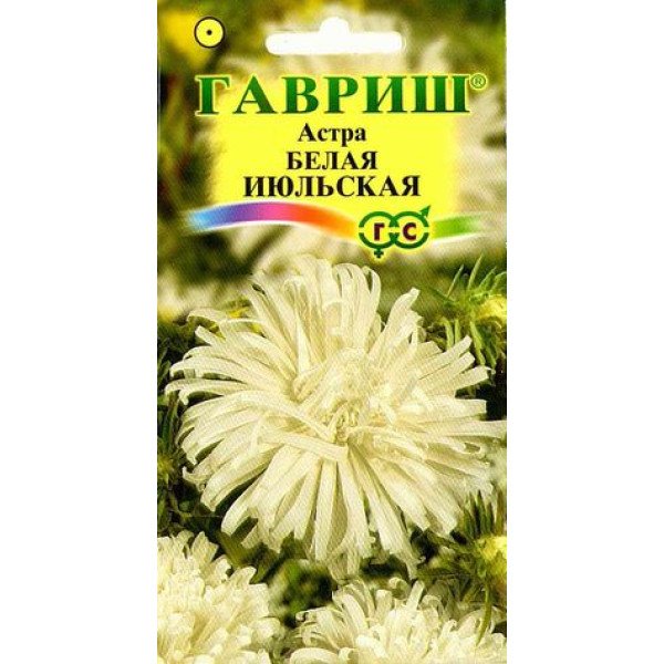 Насіння айстри Липнева біла /0,3 г/ *Гавриш*