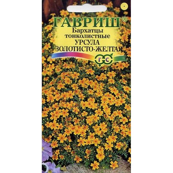 Бархатцы Урсула золотисто-желтая /0,05 г/ *Гавриш*
