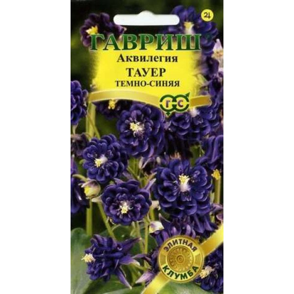 Насіння аквілегії Тауер темно-синя /10 насінин/ *Гавриш*