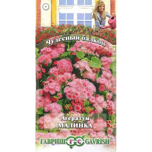 Семена агератума Малинка /0,1 г/ *Гавриш*