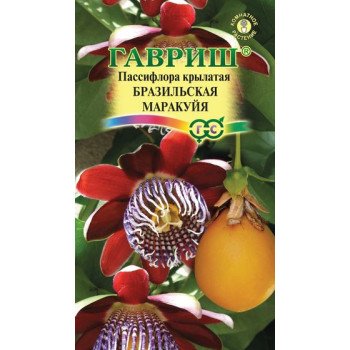 Пассифлора крылатая Бразильская маракуйя /5 семян/ *Гавриш*