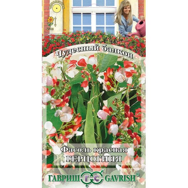 Семена фасоли красной Герцогиня /5 семян/ *Гавриш*