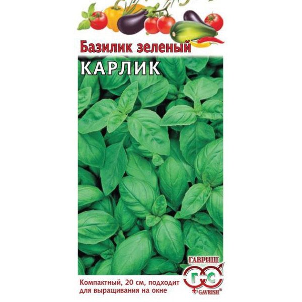 Семена базилика Карлик зеленый /0,3 г/ *Гавриш*