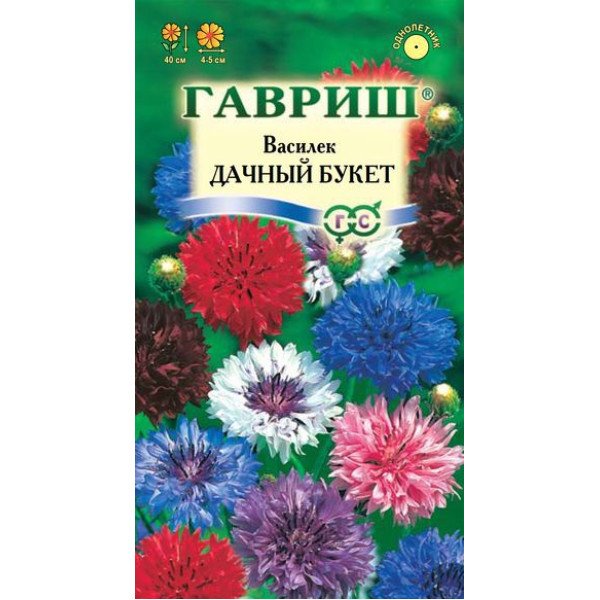 Насіння волошки Дачний букет суміш /1 г/ *Гавриш*