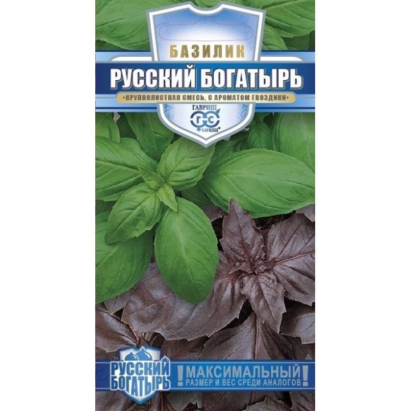 Насіння базиліка Російський богатир суміш /0,3 г/ *Гавриш*