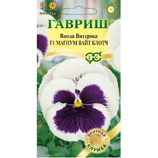 Семена виолы Магнум F1 вайт блотч /5 семян/ *Гавриш*