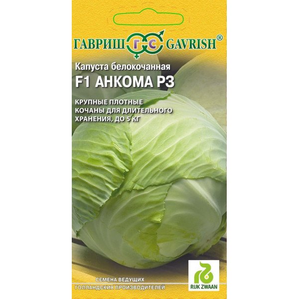 Семена капусты белокочанной Анкома F1 /10 семян/ *Гавриш*