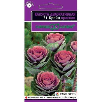 Капуста декоративная Крейн F1 красная /7 семян/ *Гавриш*
