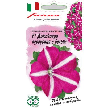 Петунія Джоконда F1 пурпурова з білим /10 насінин/ *Гавриш*