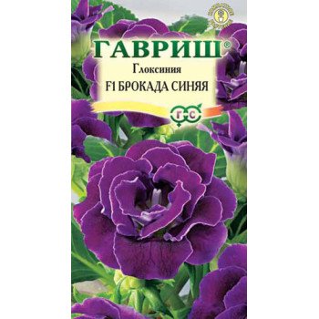 Глоксиния Брокад F1 синяя /5 семян/ *Гавриш*