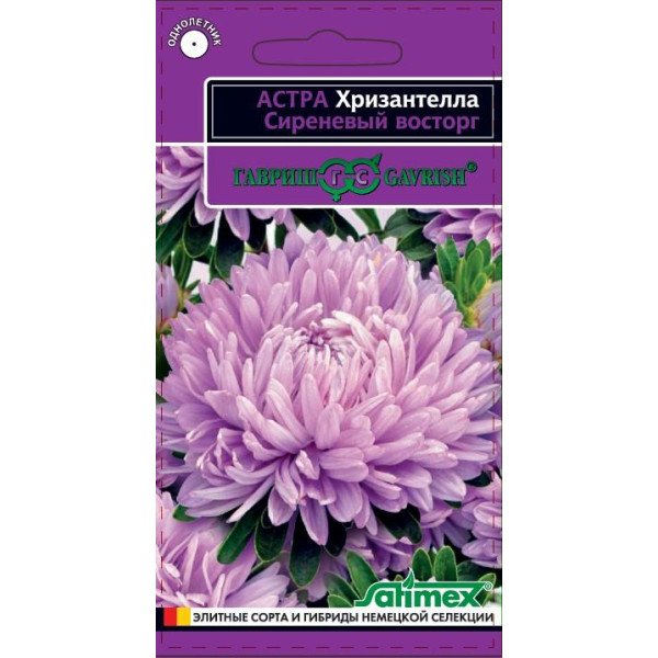 Семена астры Хризантелла Сиреневый восторг /0,05 г/ *Гавриш*