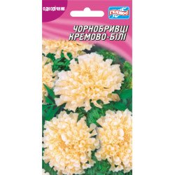 Чорнобривці кремово-білі /30 насінин/ *Геліос*