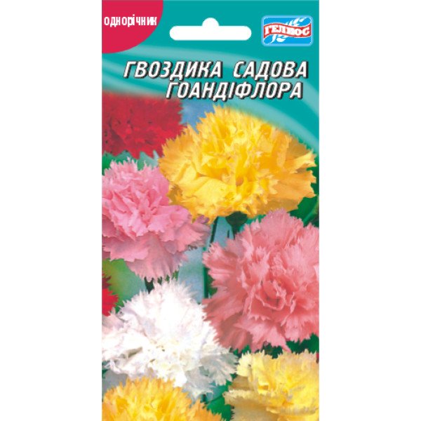 Насіння гвоздики садова Грандифлора суміш /0,1 г/ *Геліос*
