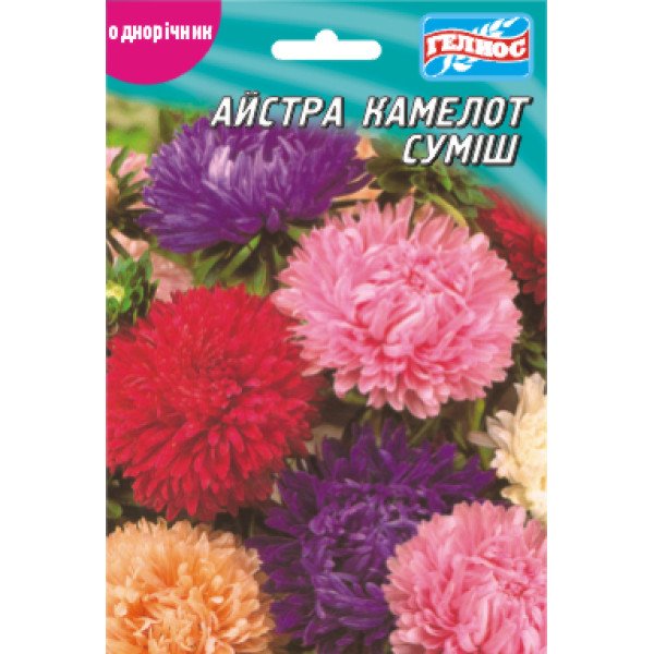 Насіння айстри Камелот суміш /100 насінин/ *Геліос*