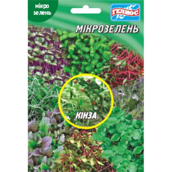 Насіння мікрозелені (мікрогрін) Кінза /20 г/ *Геліос*