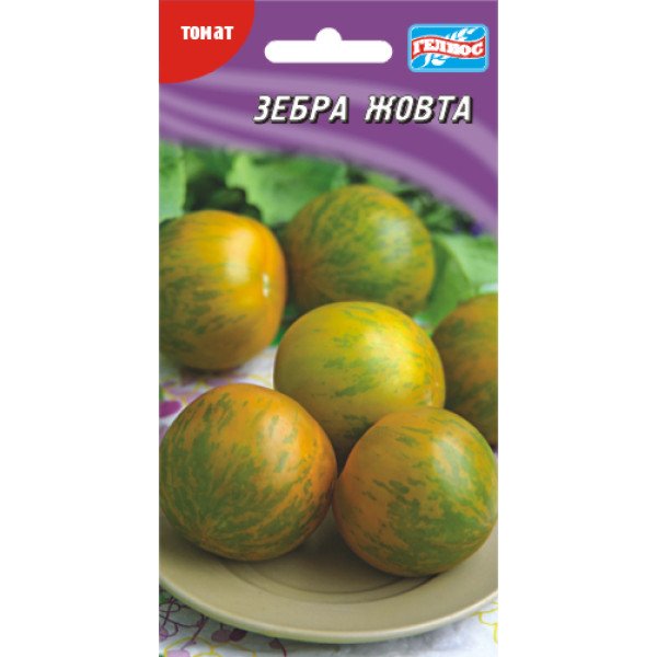 Семена томата Зебра желтая /30 семян/ *Гелиос*