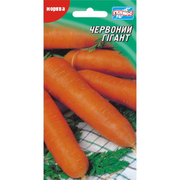 Морква Червоний гігант /2000 насінин/ *Геліос*