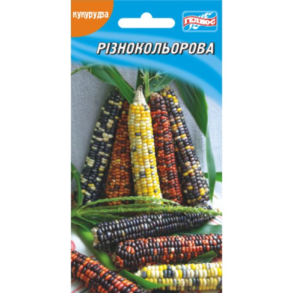 Насіння кукурудзи цукрової Різнокольорова /20 насінин/ *Геліос*
