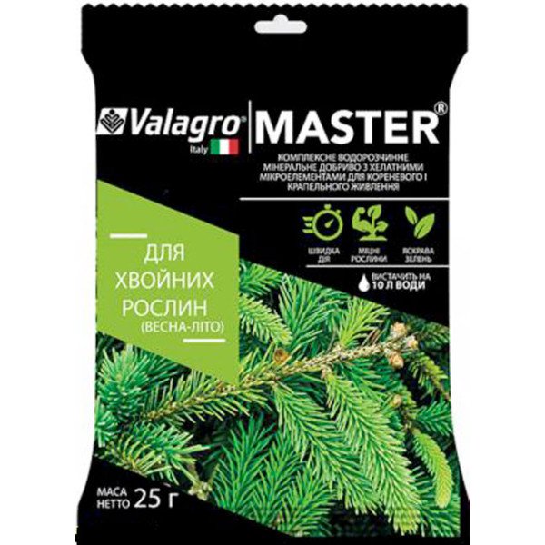 Добриво МАЙСТЕР для хвойних рослин /25 г/ *Valagro*