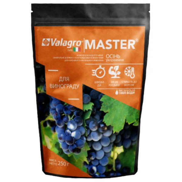 Добриво МАЙСТЕР для винограду Осінь /250 г/ *Valagro*