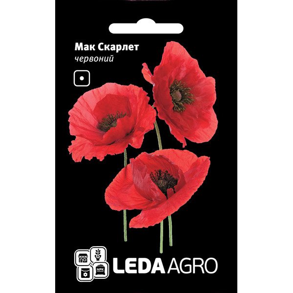 Семена мака Скарлет /0,2 г/ *LedaAgro*