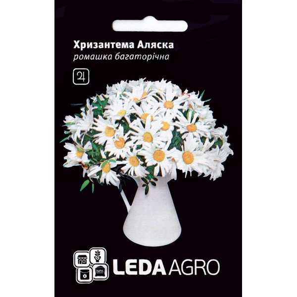 Насіння ромашки Аляска /0,4 г/ *LedaAgro*