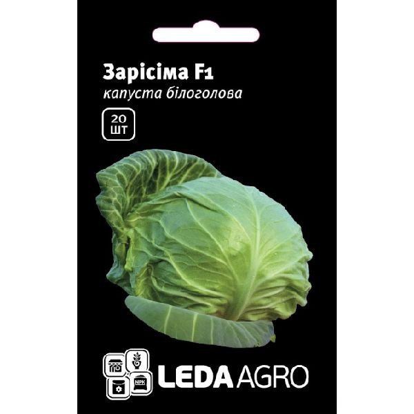 Насіння капусти білоголової Зарісіма F1 /20 насінин/ *LedaAgro*