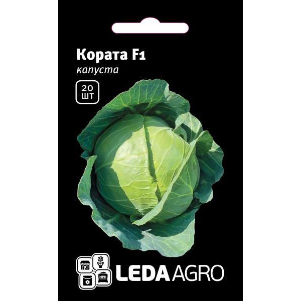 Насіння капусти білоголової Кората F1 /20 насінин/ *LedaAgro*