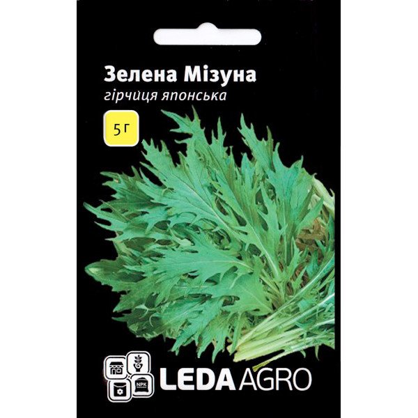 Насіння гірчиці Зелена Мізуна /5 г/ *LedaAgro*