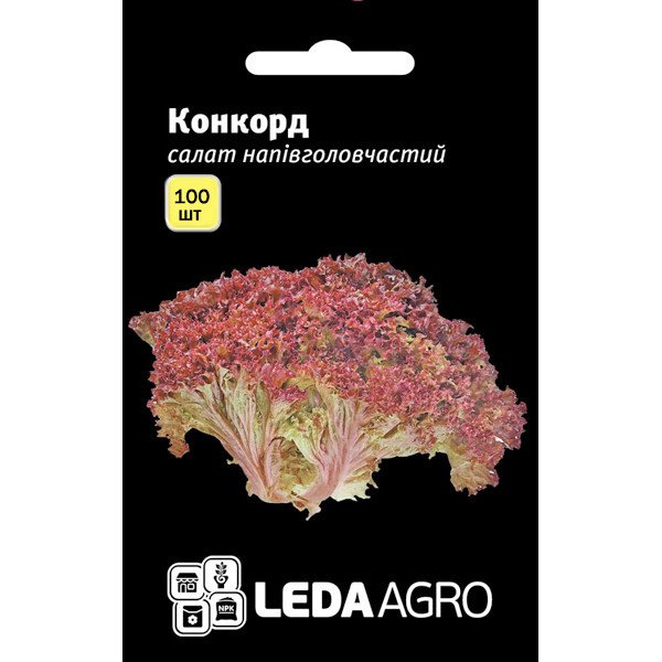 Насіння салату Конкорд /100 насінин/ *LedaAgro*