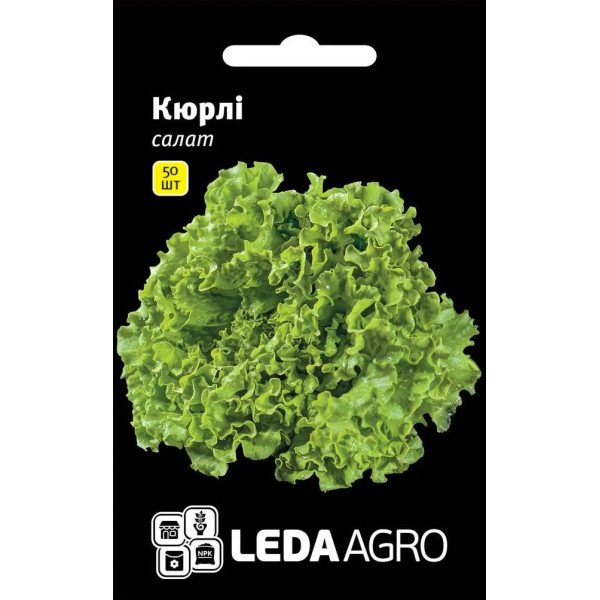 Насіння салату Кюрлі /50 насінин/ *LedaAgro*