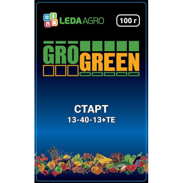 Добриво Старт NPK 13-40-13 /100 г/ *Gro Green*