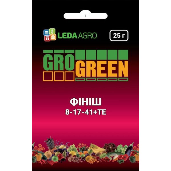 Добриво Фініш NPK 8-17-41 /25 г/ *Gro Green*