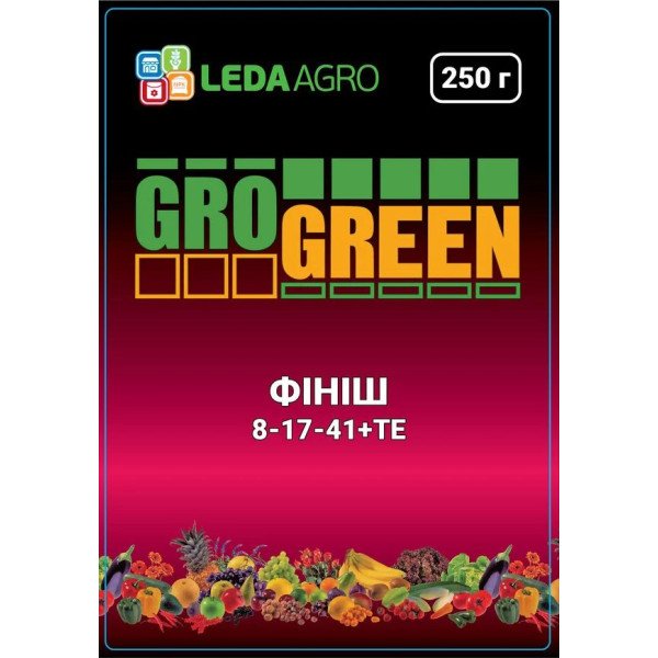 Добриво Фініш NPK 8-17-41 /250 г/ *Gro Green*